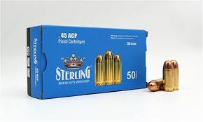 45 ACP.TURAÇ-STERLING (FMJ-230 GRN) TAB.FİŞ.