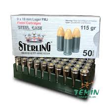 9x19 MM LUGER MPS FMJ-115 GRN.TAB.FİŞEĞİ