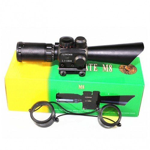 NİKULA M8 3.5-10x40 ışıklı lazerli tüfek dürbünü